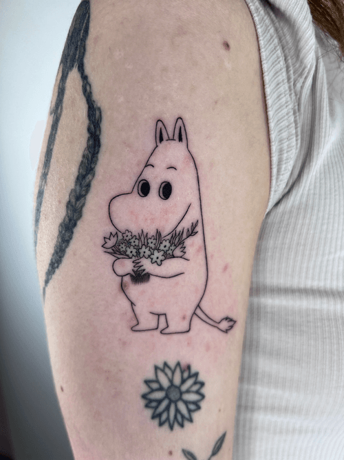 Moomin Cartoon Tattoo