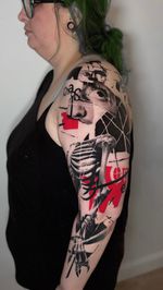 Collage of Anatomy and Abstract Elements