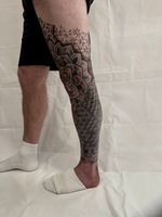Full Leg Geometric Mandala