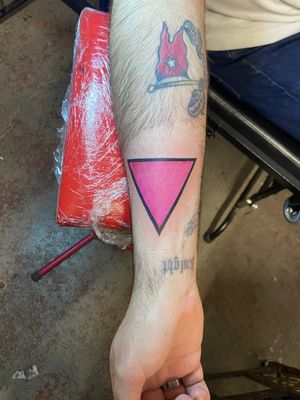 Geometry pink triangle for pride month #geometry 