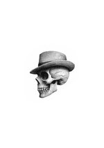 Skull with Fedora