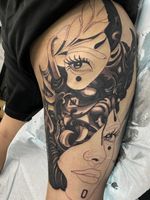 It’s spooky season. Bring your demons along with you. They won’t bite. Any spooky ideas for a tattoo? Message me we can work together to figure something out. Before you know it its holly jolly time. #halloween #demon #demontattoo #guardianangel #spooky #tattoo #bngtattoo #goosebumps #denver #denvertattoo