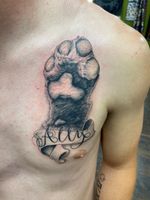 Paw Print with Name