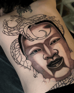 Noh Mask with Snake