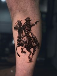 Cowboy on Horseback