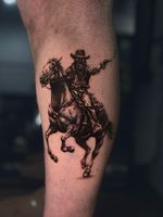 Cowboy on Horseback