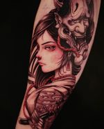 Kunoich⚔️ 📍based in West Kensington, London 📩Bookings are available. . . . . #kunoichi #geishatattoo #japanesetattoo #samuraitattoo