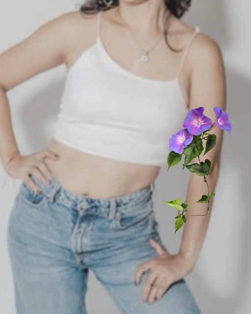 New available design. These morning glories can be tattooed anywhere, here are just some placement options. Can be done in color or black and gray!
color tattoo, fine line florals, flower tattoo