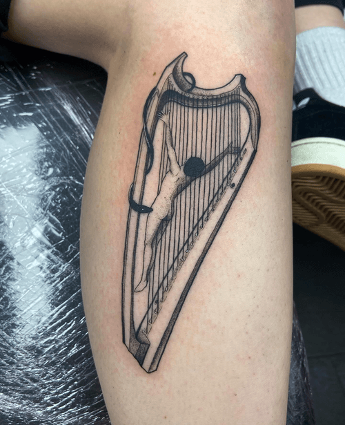 Harp Tattoo