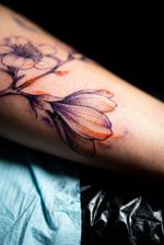 Floral Tattoo in Progress