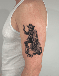 Cowboy Skull Tattoo