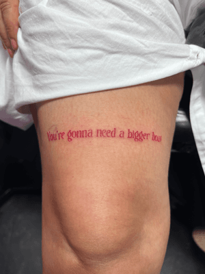 Bold lettering tattoo style