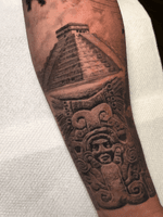 Black and Grey Aztec piece