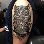Owl tattoo by Ricky #owl #animal