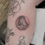 Smoking Woman Dotwork Portrait