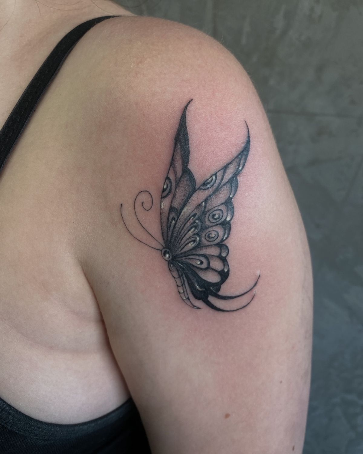 nature back tattoo