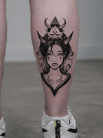 Horned Woman with Hannya Mask