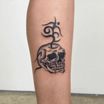 Skull with Tribal Spire