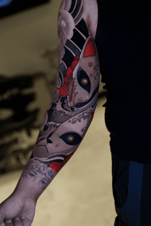 Kitsune Mask Tattoo