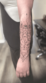 Poppy and Ornamental Forearm Tattoo