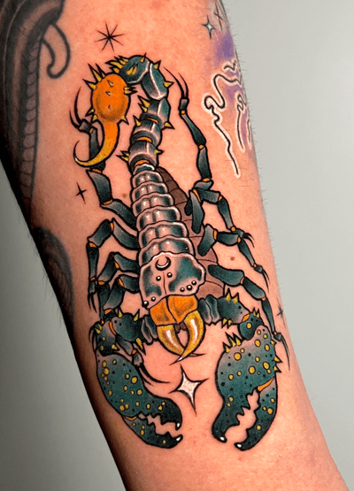 scorpion #neotraditional #colorful #colortattoo