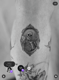 Skeleton Taking a Selfie