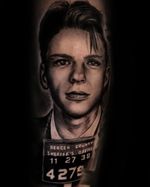 In love with this portrait 😍 Finally got to take a nice picture 📸 Frank sinatra 🎤🎶🎙 #franksinatratattoo #franksinatraportrait #tattoosandiego #tattooartistsandiego