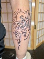 Winged Figure with Sunburst