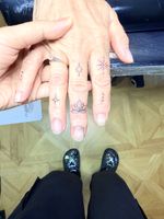 Minimalist Lotus Finger Tattoo