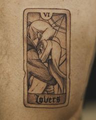 “You Want Half? I’ll Give You All Of It.” ❤️‍🔥 Never too early for a Valentine’s Day post when it features Ed and Winry ✨ Thank you to my amazing client for all the best ideas and @popcultcon for an amazing con- bonus pics is a healed tattoo for this tarot project! #fullmetalalchemist #edwardelric #fma #fmabrotherhood #animetattoo