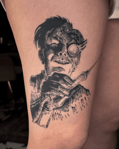 Man with Syringe Tattoo