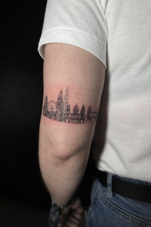 Microrealism of London skyline 