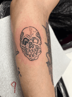 Melting Skull Outline