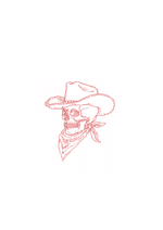 Cowboy Skull with Bandana