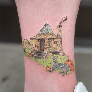 Watercolor tattoo style