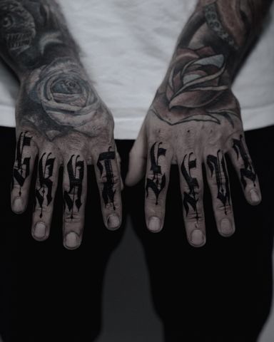 Tattoo work at Hustle Butter Tattoo Art Gallery