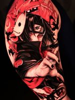 Uchiha Itachi 📍Based in West Kensington, London 📌Bookings are available. . . . #itachi #uchiha #akatsuki #animetattoo #uktattoo