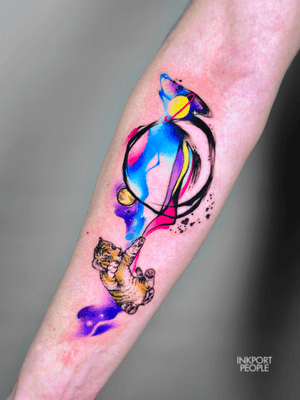 Watercolor tattoo 