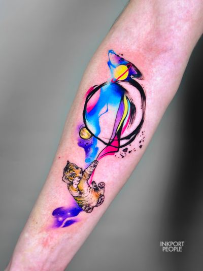 Watercolor tattoo 