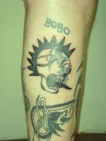 Skull with Spikes and "BOBO" text