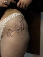 Floral Stem Tattoo