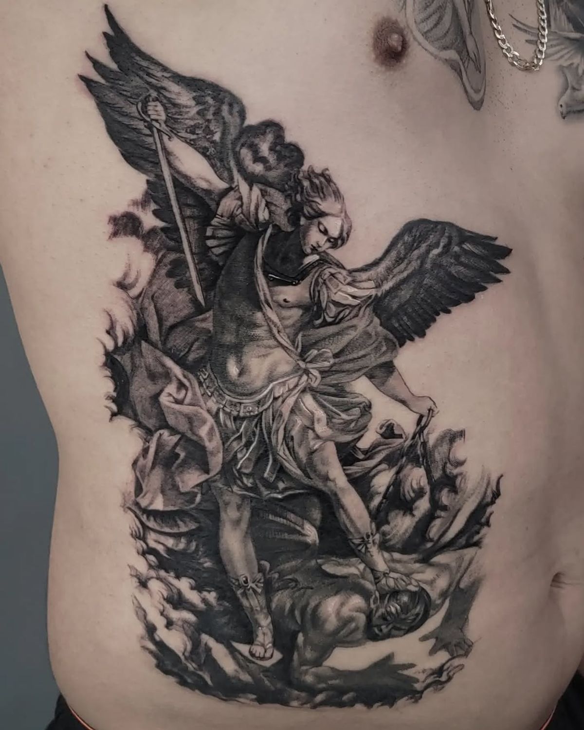 ornamental hip tattoo