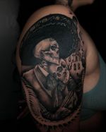 Mariachi skeletons Cover up for @plutonia7piercing ➡️Swipe to see➡️➡️➡️❤️‍🔥❤️‍🔥. I love doing cover ups 🤪 thanks for letting me make my own thing in your tattoo. ✨Viva Mexico ‼️🇲🇽🥳 I want to do more tattoos with themes of Mexican culture if you are interested send me a private message, we create something incredible ❤️‍🔥🔥 @adre_ram . . . #tatt #tattoocoverup #mariachi #california #skeleton #huesos #bones #black #mexico #losangeles #sfvalley #fyp #tattooed #tattooideas #womentattoo #tattooing #couple @fkirons