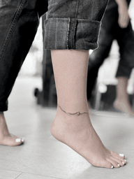 Ankle Mountain Range Tattoo