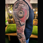 Vintage Timepiece and Rose Sleeve