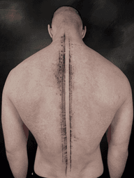 Back Line Tattoo