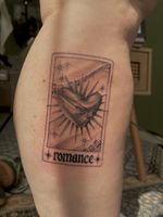 Romance Tarot Card Heart Tattoo