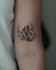Mountain Scene Tattoo