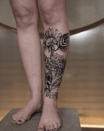 Sunflower and Chrysanthemum Tattoo