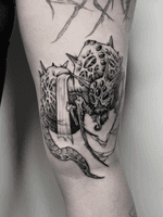 Biomechanical Creature Tattoo
